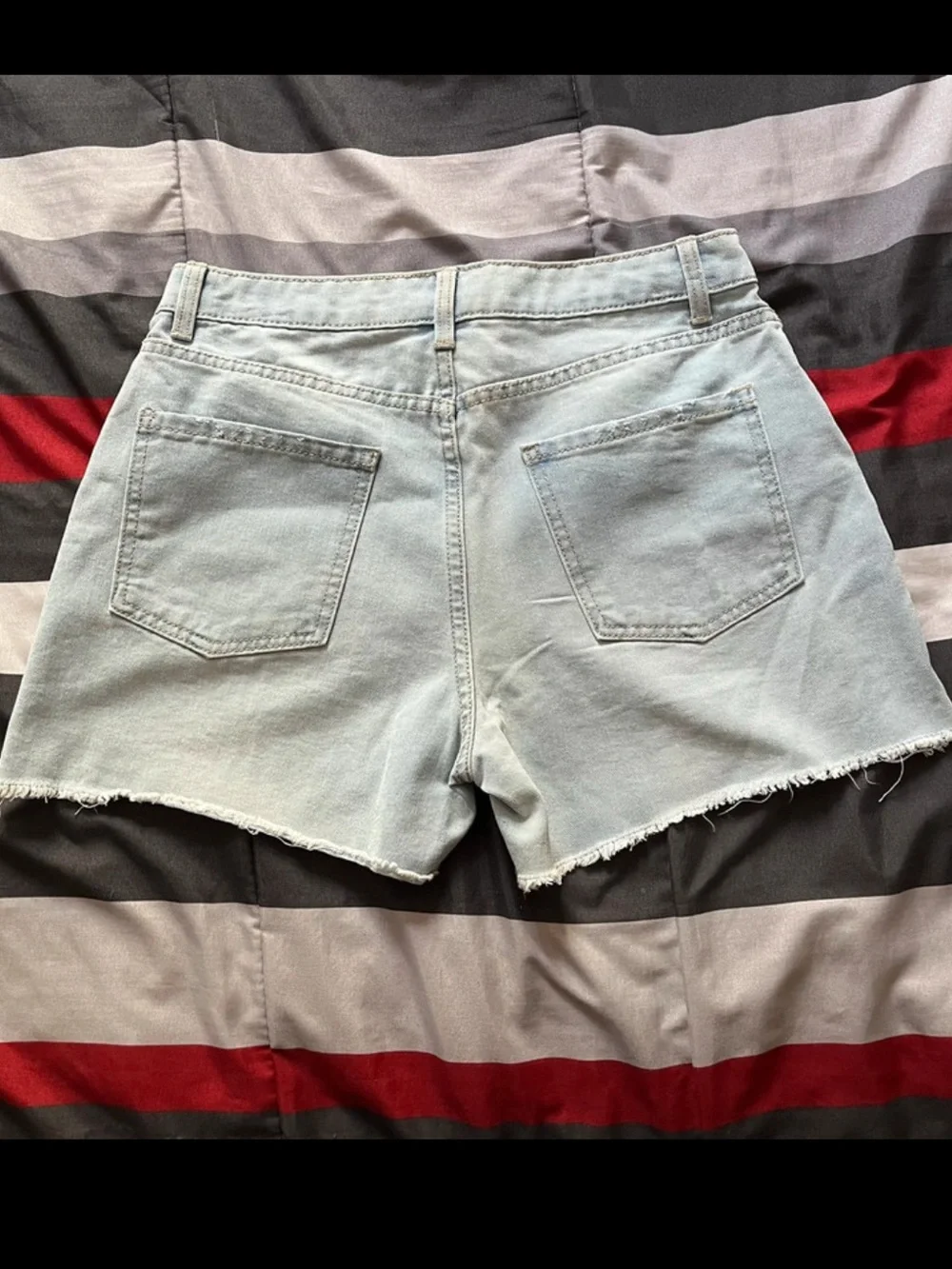 Light Blue Denim Jean Shorts